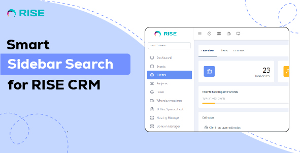 RISE Quick Menu Finder – Smart Sidebar Search for RISE CRM